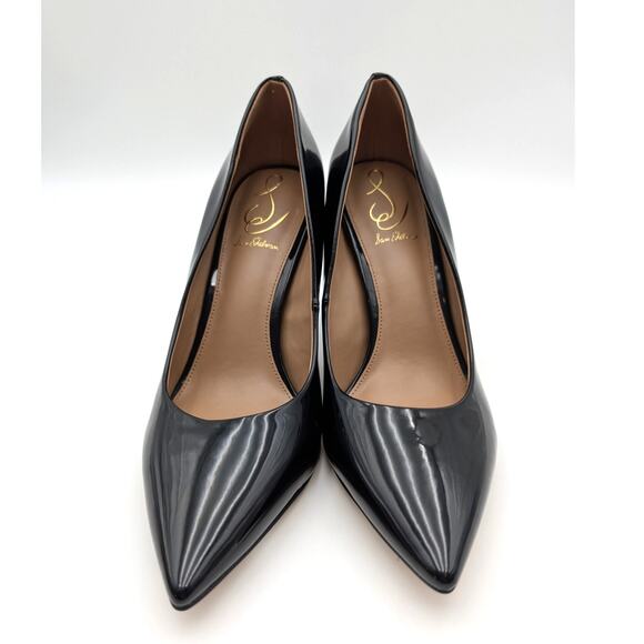Sam Edelman Hazel Pointed Toe Patent Leather Heel Pumps Black Size US9M EU40 - Picture 2 of 9